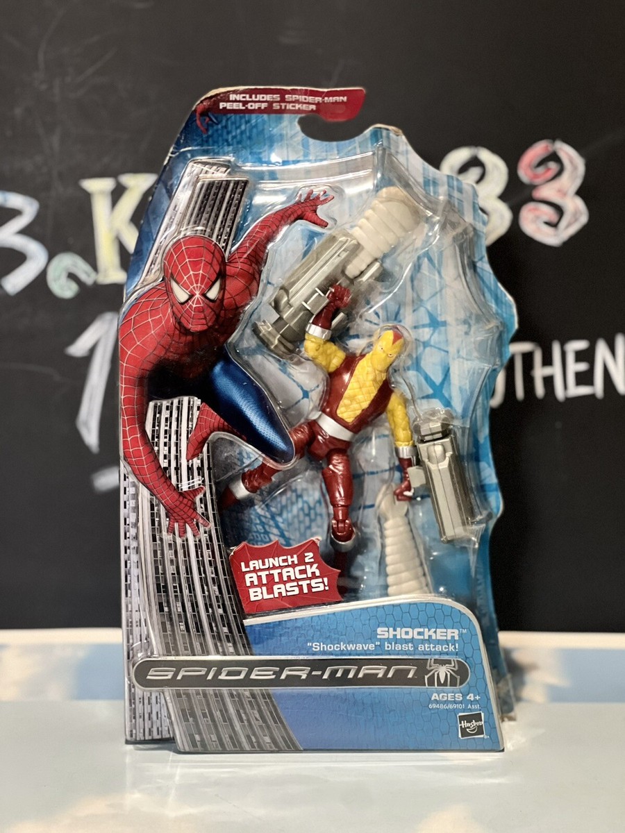スパイダーマンとプロテアのスプリングスワッグ 07 Spider-Man,Shockwave Blast Attack Shocker & Shockwave