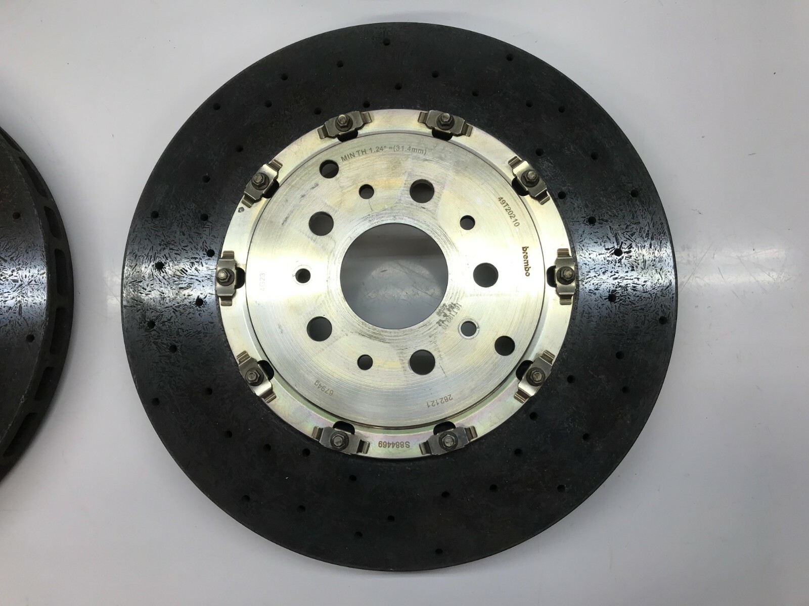 FERRARI 458 ITALIA SPIDER FRONT REAR CARBON CERAMIC BRAKE DISC SET OEM 281121