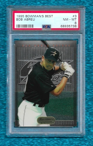 1995 BOWMAN'S BEST #3 BOBBY ABREU PSA 8 NM-MINT ROOKIE RC ASTROS PHILLIES