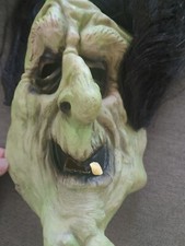 Green Witch Halloween Mask