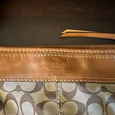 Coach Bleecker Duffle Purse Brown Tan Pre-Owned G0768-11437 | eBay