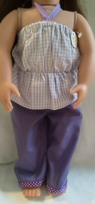 Lila Hose & Sommertop ~ passt Our Generation Designer Friend AG 18'' Puppen