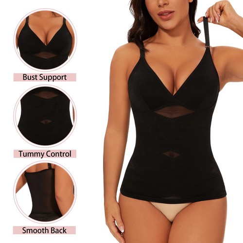 Womens Body Shaper Shapewear Compression Camisoles Tummy Control Cami Tanks Tops - Picture 5 of 28