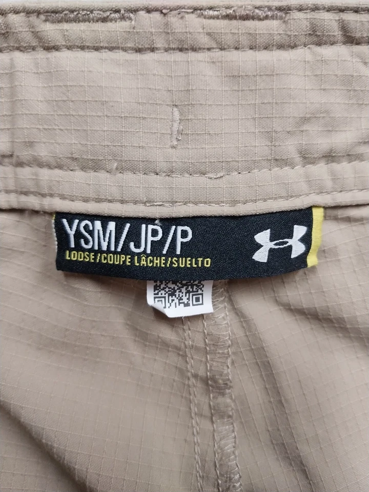 Under Armour мальчиков молодежи туризм шорты размер маленький YSM грузовой рипстоп нейлона серый - Изображение 2 из 4