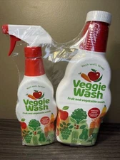 Citrus Magic Veggie Wash - 16oz Spray Bottle And Organic 32 fl oz Refill Bottle