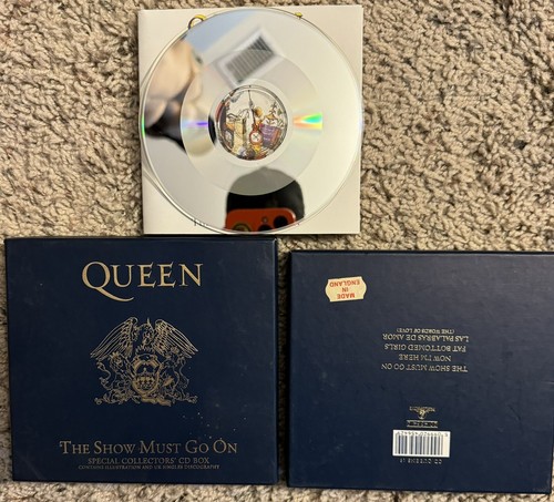 RARE Queen The Show Must Go On 4 track 1991 CD Single Made In England Poster VG+ - Imagen 4 de 10