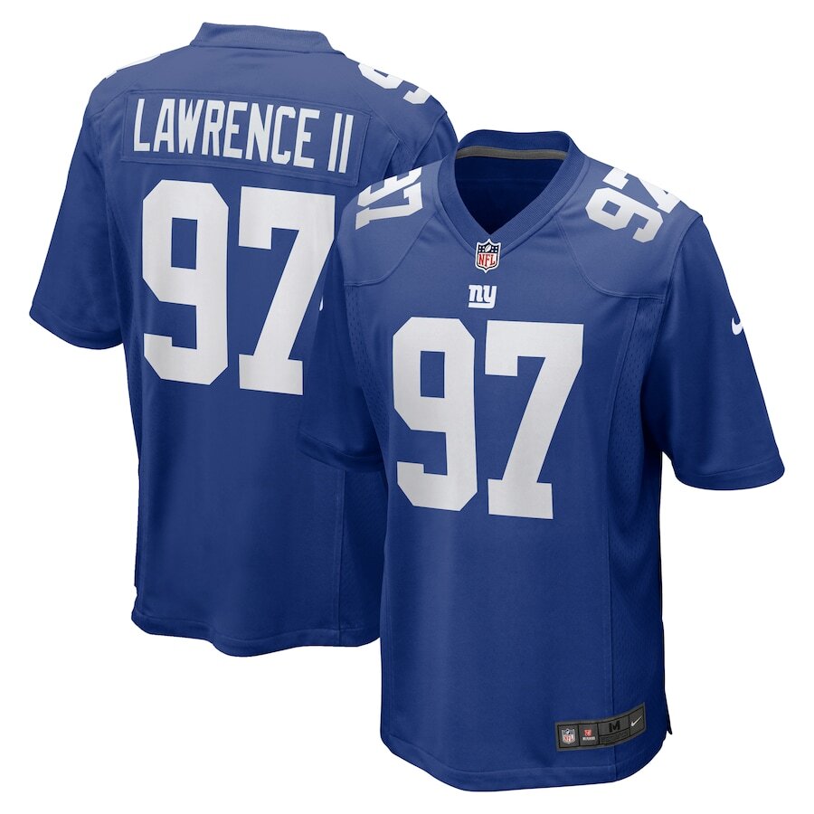 NIKE GIANTS ユニフォーム YOSHIKAWA 2 2XL Nike Men's Dexter Lawrence Game Jersey, Polyester Mesh