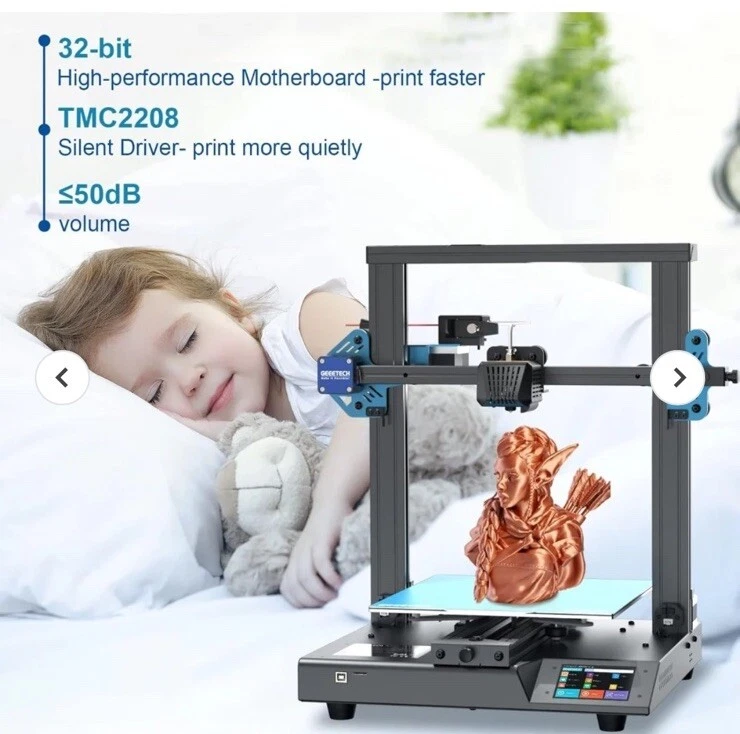 GEEETECH Mizar S FDM 3D Printer Auto-Leveling Dual Z-axis Ultra Silent Board✅ - Image 3 of 4