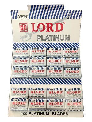 100 Lord Platinum double edge razor blades | eBay