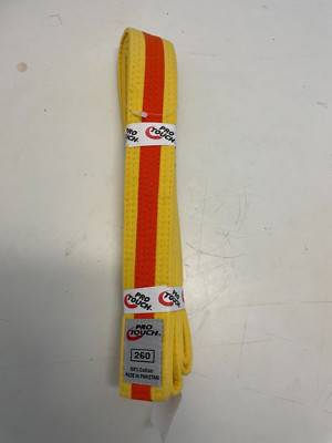 Pro Touch Budo Gürtel Zweifarbig gelb/orange 260cm