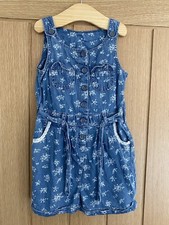 Denim Dunaree Shorts Age 3-4