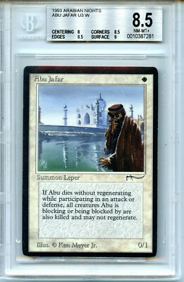 MTG Arabian Nights Abu Jafar BGS 8.5 nm-mt+ card Magic WOTC