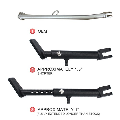 Fit For Honda Goldwing GL1800 2018-2024 Kickstand Fixation Support Bracket Black - Picture 3 of 24