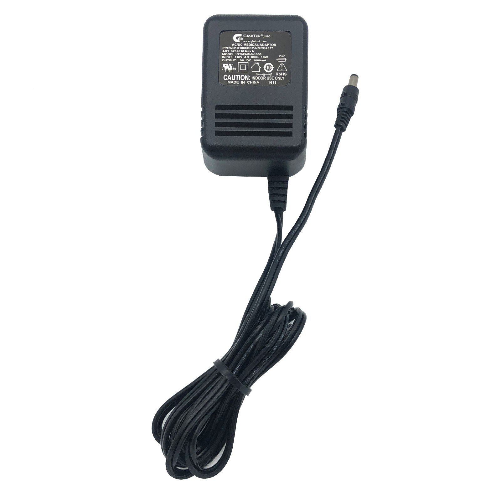 Genuine GlobTek GTM348-9-1000 9V 1A AC Adapter Power Supply WD1D1000CCP