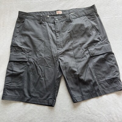 S Levi Strauss & Co Mens 44x10 Cotton Cargo Shorts dark grey PC9
