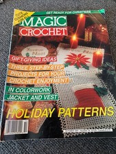 Magic Crochet Magazine Issue October 1991 Number 74 Holiday Patterns