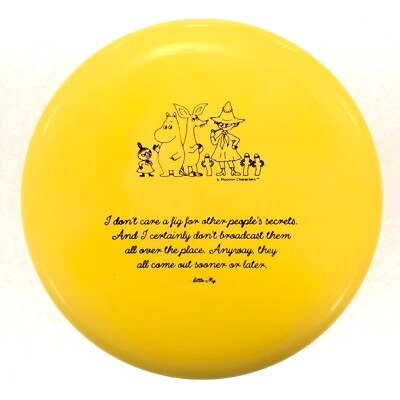 NEW DISC GOLF KASTAPLAST MOOMIN K3 SVEA STRAIGHT MIDRANGE 177g YELLOW W/ BLACK