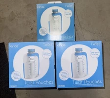 Kiinde Breast Milk Storage Twist Pouch Sealed 3 Box Total 100 Bags!