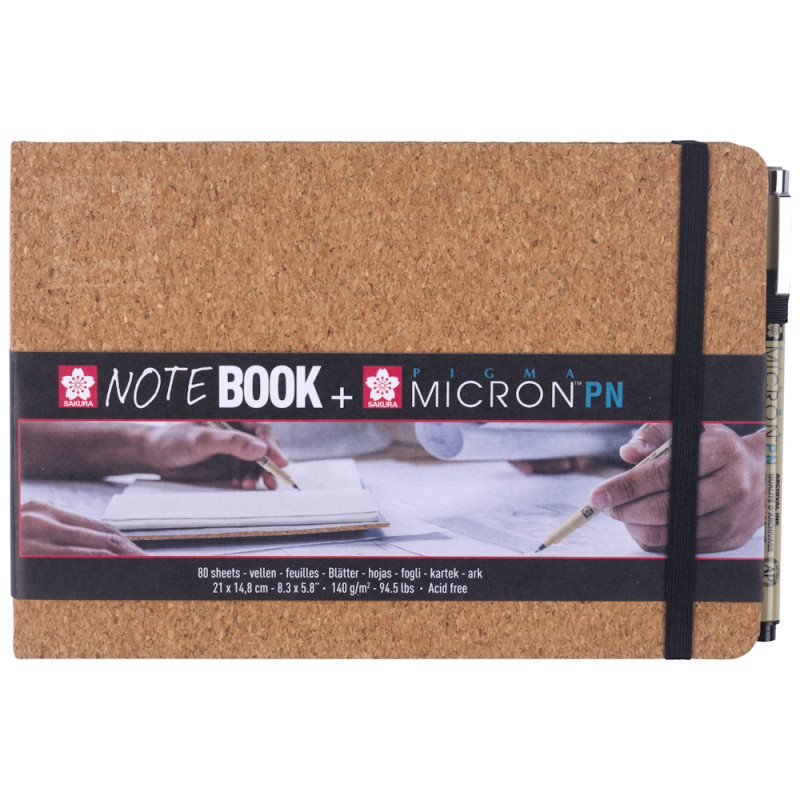 Sakura Cork Sketchbook & Pigma Micron PN