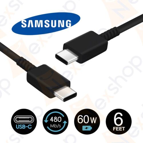 NEW!!! Original Samsung EP-DX310 6ft(1.8m) 3AMP USB-C to USB-C Cable Ver. 2023 - Picture 1 of 3