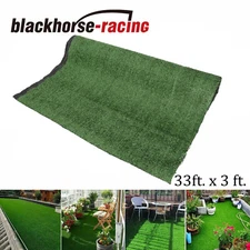 33x3ft Artificial Grass Fake Synthetic Rug Garden Landscape Lawn Carpet Mat Turf