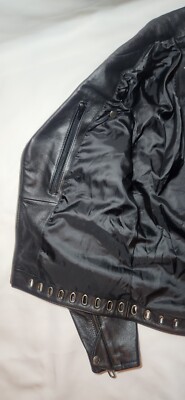Harley Davidson Women's SMALL Black Leather Motorcycle Jacket