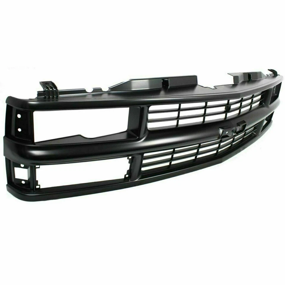 Front Grille + Headlights & Side Marker Lamps For 1994-2000 Chevrolet C/K-Series - Image 4 of 4