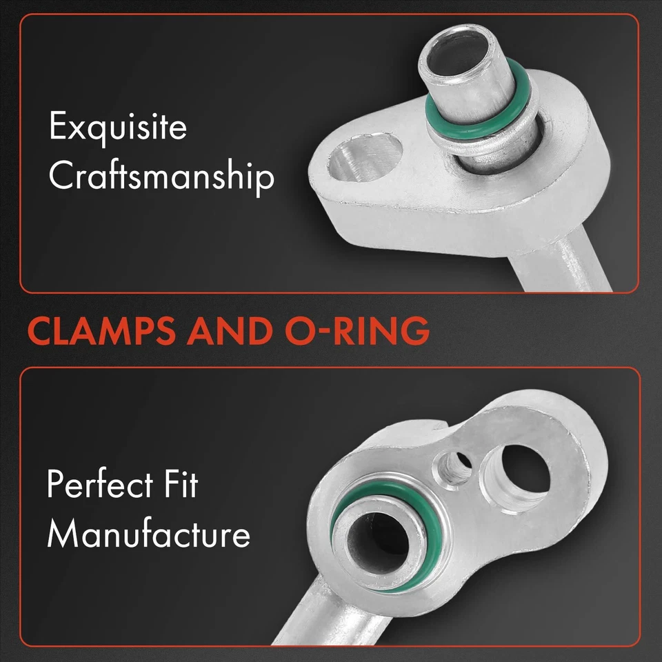 Conjunto de manguera de línea de succión de aire acondicionado para compresor a evaporador Porsche 911 1999-2005 Foto 2 de 4