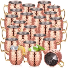 24 Pack Moscow Mule Mugs Set Copper Cups Bulk Stainless Steel Moscow Mule Cup...