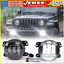 4 Inch Led Fog Lights Front Bumper Driving Lamps Fits Jeep Wrangler Jk Jl Jt Us