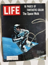 LIFE Magazine June 18 1965 Space Walk Gemini 4 Ed White NASA Vintage VG