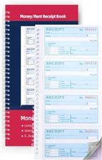 Receipt Books with Carbon 5.31x11.22 inches, Single Book-3 Part Carbonless 
