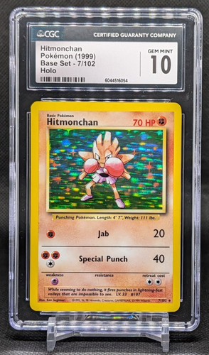 Hitmonchan graded CGC 10 for sale on eBay