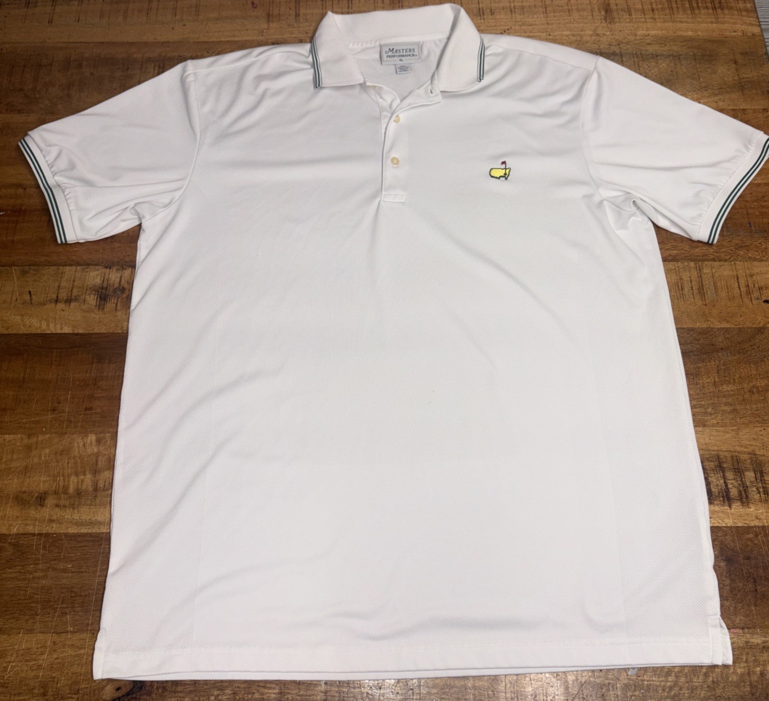 Masters Tech Solid White Performance Golf Polo Sh… - image 1