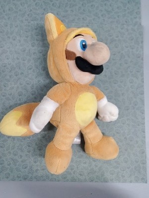 Sanei Super Mario 3D Land Kitsune Tanooki Luigi 9'' Plush
