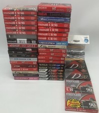 Lot Of 43 Sealed Blank Audio Cassettes Various Length And Brands See Photos
