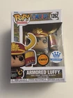Funko Pop Chase One Piece Armored Luffy Figure w/ Protector Funko Shop Exclusive