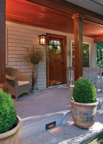 Hinkley 8 3/4" Wide Bronze Louvered LED Landscape Deck Light - Picture 8 of 8