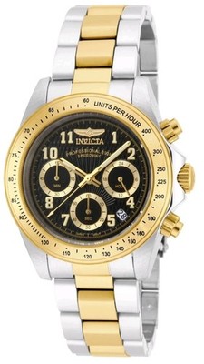 Invicta Speedway Torvane Men's Watch -39.5mm 17027 Two Tone W/Black Dial New