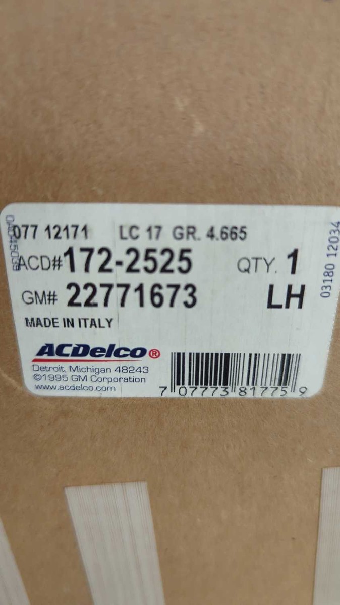 New OEM Genuine GM Front Brake Caliper 2009-2013 Corvette ZR1 Z06