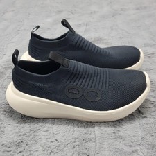 OOFOS OOmy Zen Shoes Mens 9 Blue Knit Slip On Recovery Comfort Sneakers Low