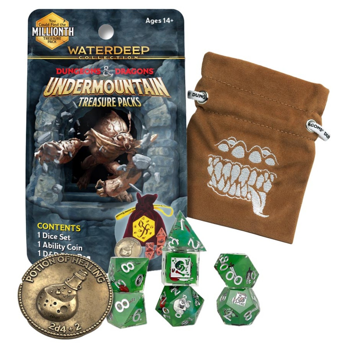 D&D Dungeons & Dragons – Undermountain Mystery Treasure Pack (Sirius Dice) - NEW