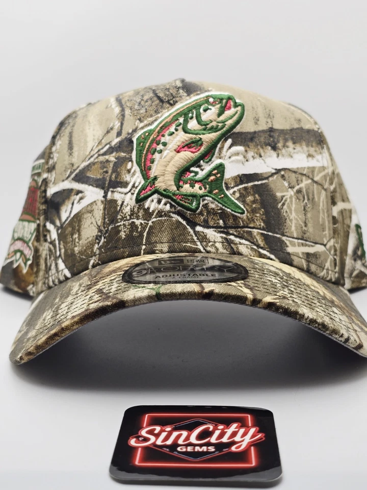 New Era Spokane Indians Baseball Team Realtree Camo 9forty A-Frame Snapback Hat  - Image 4 of 4