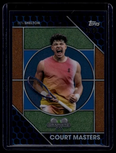 2026 Topps Graphite Tennis Blue Refractor Ben Shelton #CM-13