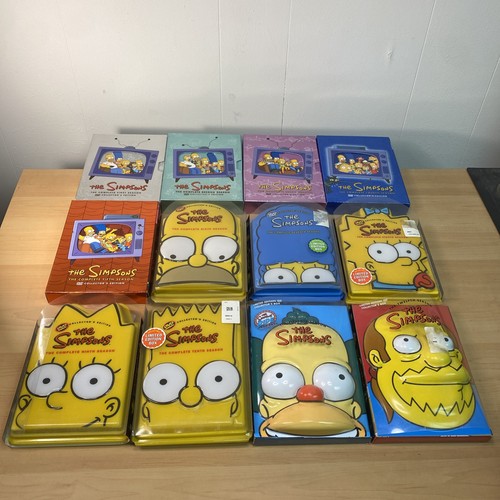 The Simpsons Complete Seasons 1–12 DVD Set Collector’s Limited Editions 3D Heads
