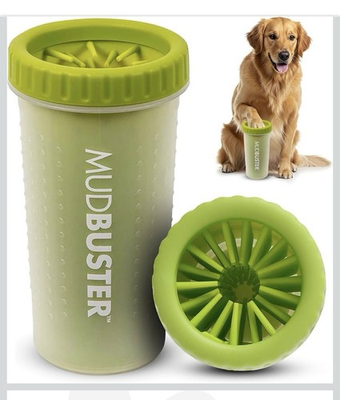#ad Large Mudbuster Portable Dog Paw Mud Dirt Washer Muddy Feet Cleaner. Green. $8.99