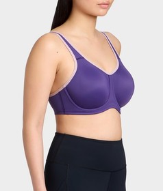 WACOAL 855170 SIMONE SPORTS BRA ~ MULBERRY / PURPLE ~ various sizes ~ NWT $78