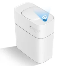 3 Gallon Motion Senor Bathroom Trash Can with Lid, Automatic Trash Can Auto-A...