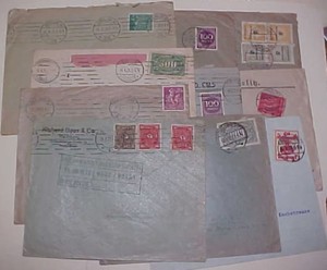 GERMAN 10 DIFF.   INFLATION COVERS 10-11-1923