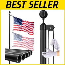 20ft Unbending Flag Pole with 3x5 American Flag